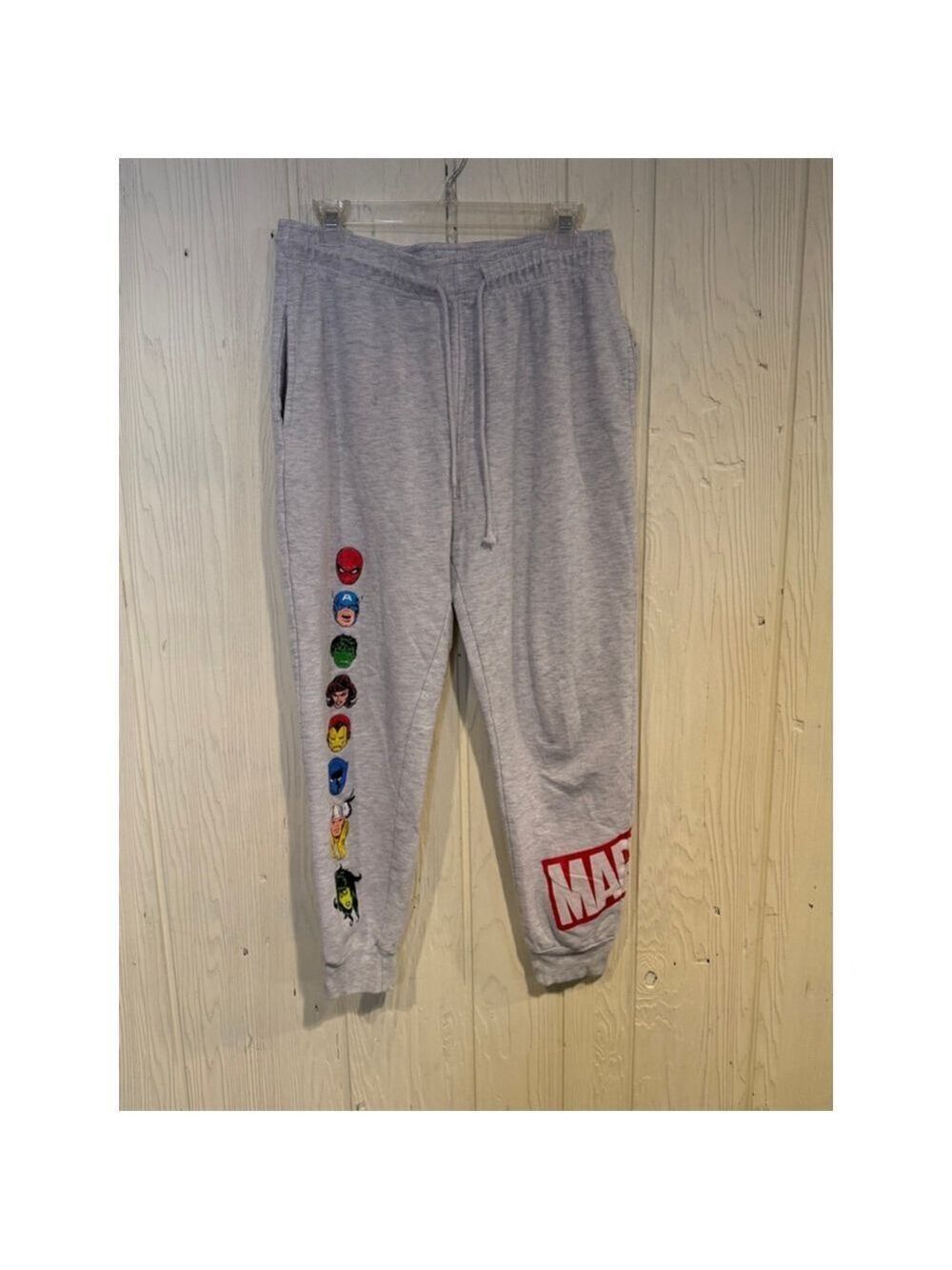 Marvel Gray Sweatpants Men's Medium